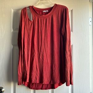 White birch cold shoulder top